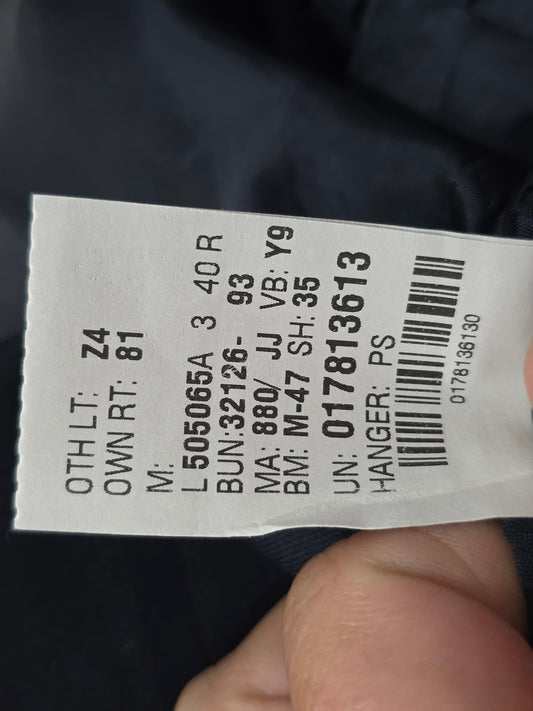 Saco Ralph Lauren 40r Azul Azul Lisa 40r