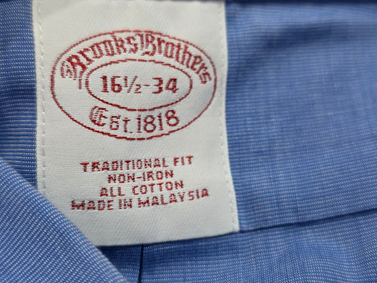 Camisa Traditional Fit Brooks Brothers Grande L Azul