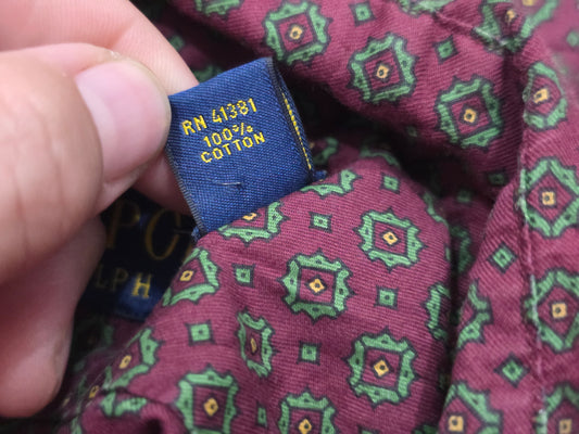 Camisa Ralph Lauren Grande L Vino Figuras (Usado)