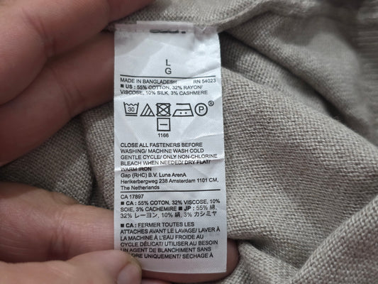 Sueter Cierre Corto Banana Republic Grande L Cafe