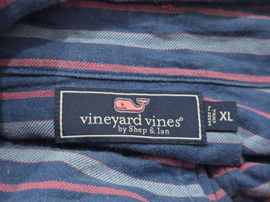 Camisa Vineyard Vines Xgrande Xl Azul Lineas