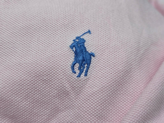 Playera Polo Ralph Lauren Xgrande Xl Rosa Pony Azul