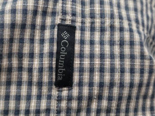 Camisa Columbia Xgrande Xl Cuadro Cafe Y Negro