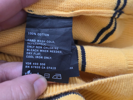 Sueter Nautica Xgrande Xl Amarillo Lineas Azules