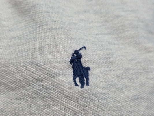 Playera Polo Ralph Lauren 2xl Classic Fit Gris Pony Azul