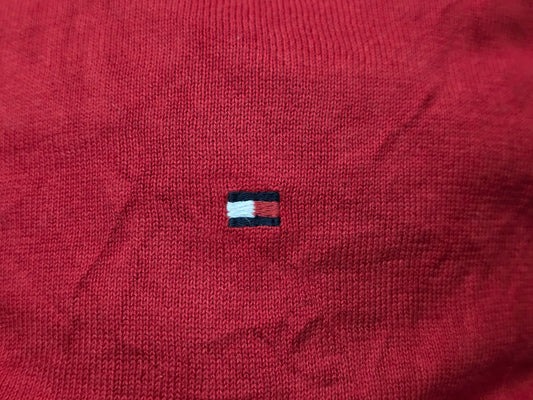 Sueter Tommy Hilfiger Grande L Rojo Cuello Redondo