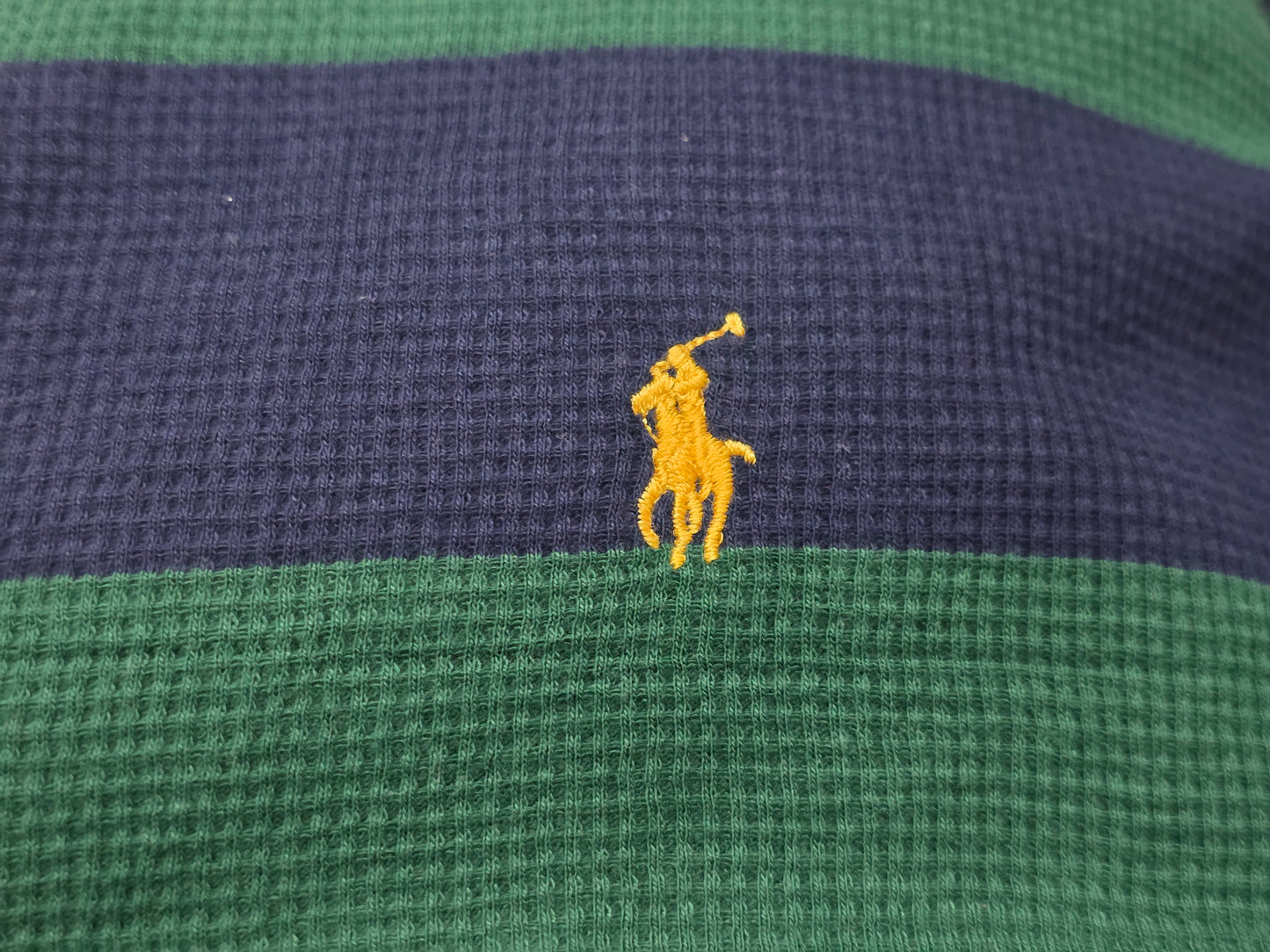 Playera Manga Larga Ralph Lauren 2xl Verde Y Azul