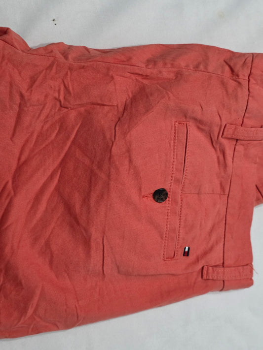 Pantalon Custom Fit Tommy Hilfiger 31x32 Coral Oscuro