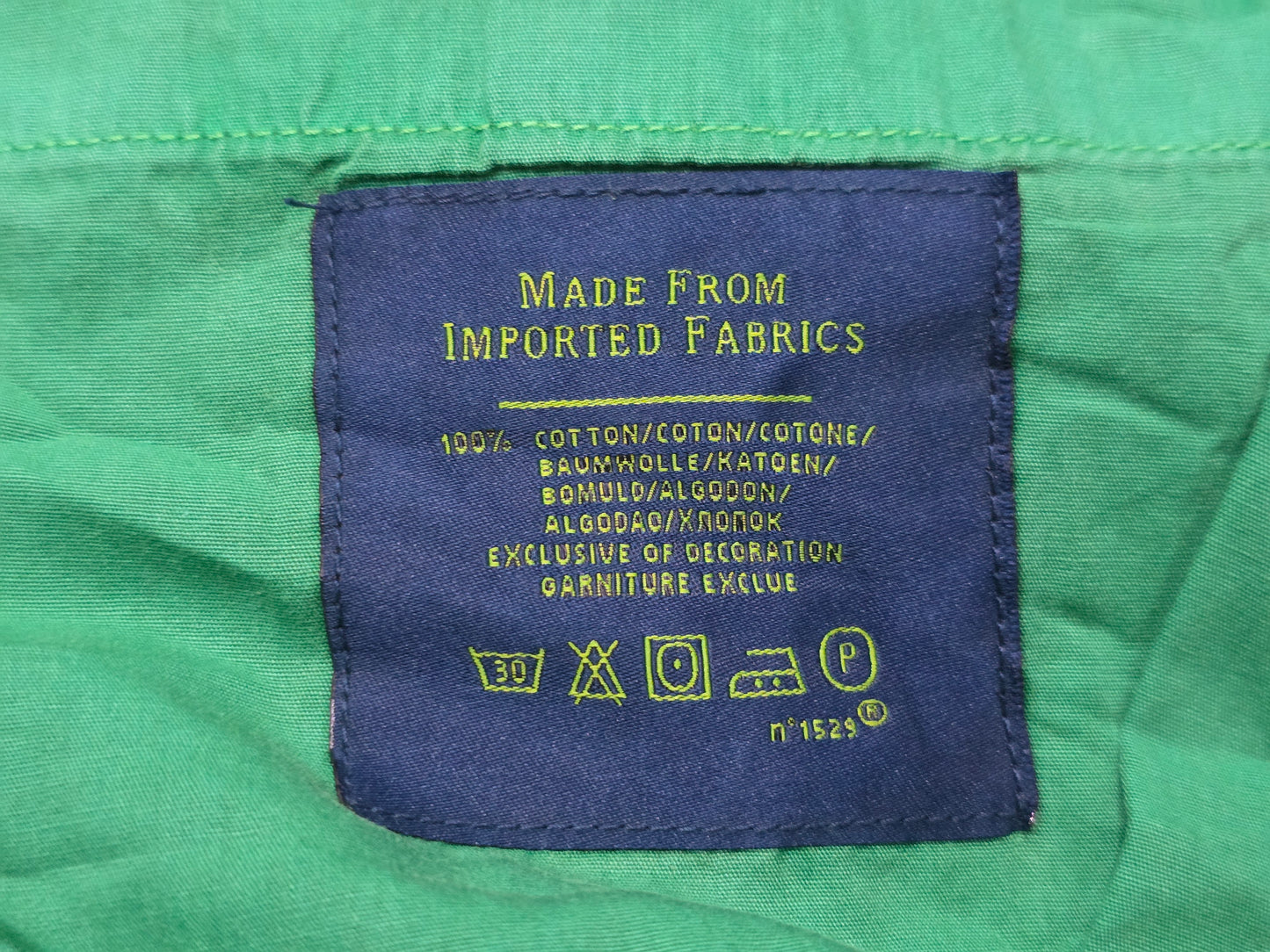 Pantalon Recto Ralph Lauren 32x30 Verde Deslavado
