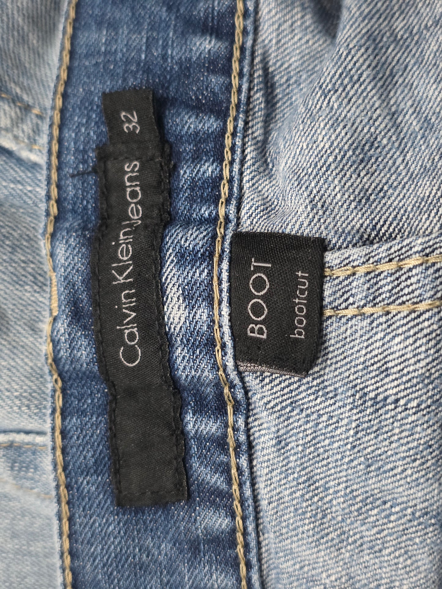 Pantalon Bootcut Calvin Klein Talla 32 Azul Deslavado