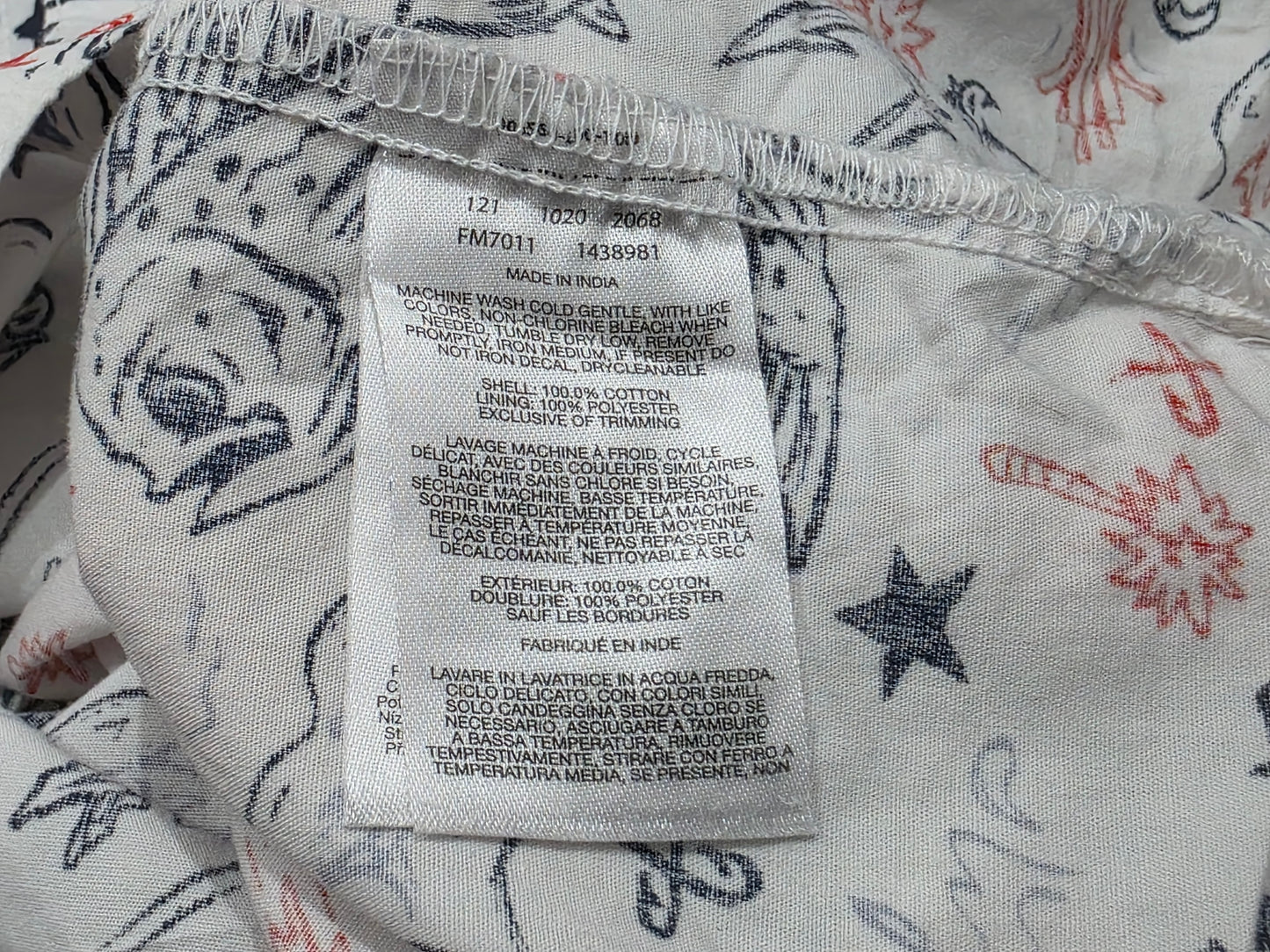 Camisa Manga Corta Columbia Mediana M Blanco Figuras