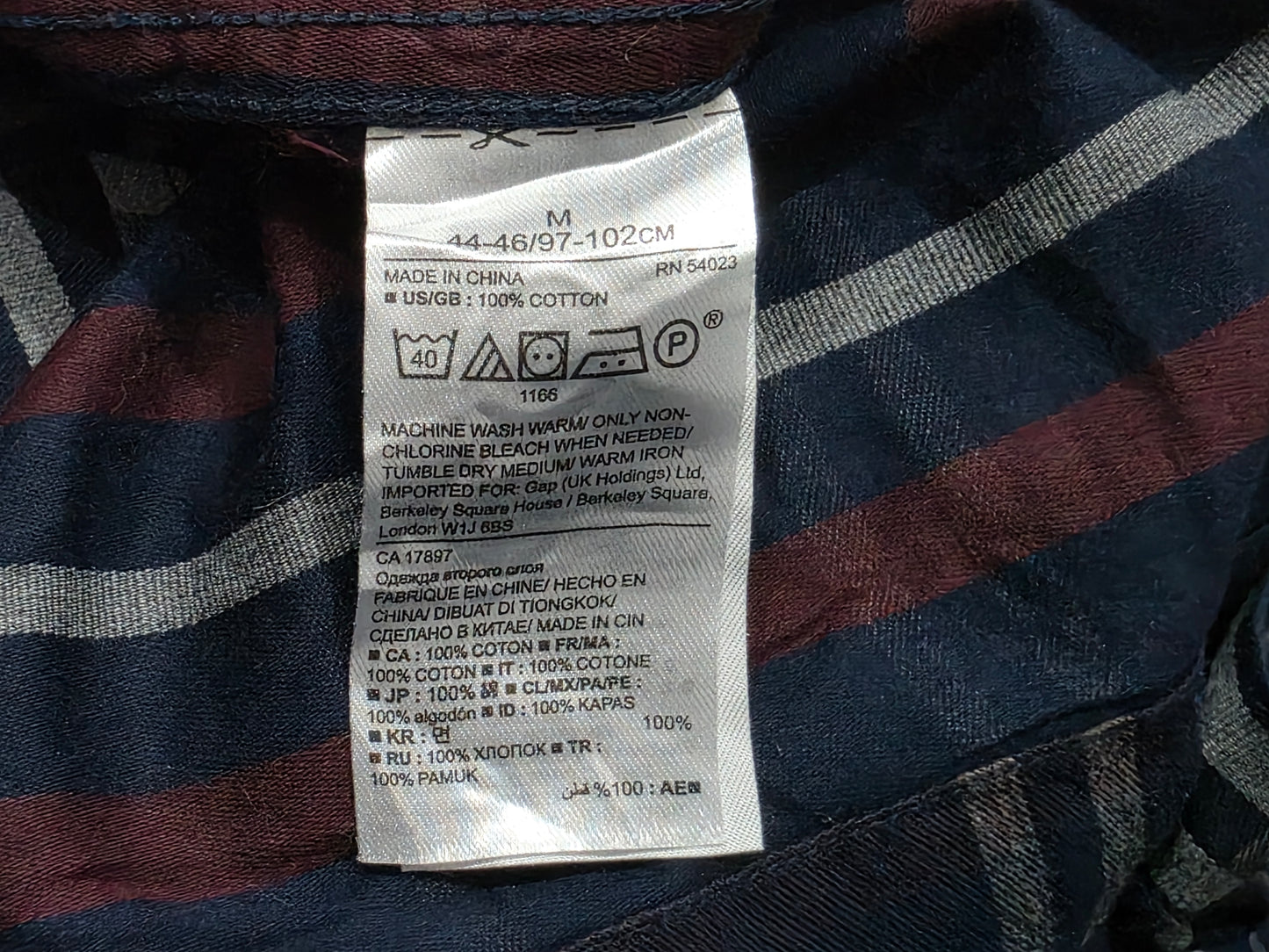 Camisa Banana Republic Mediana M Cuadro Azul Franela Luxe