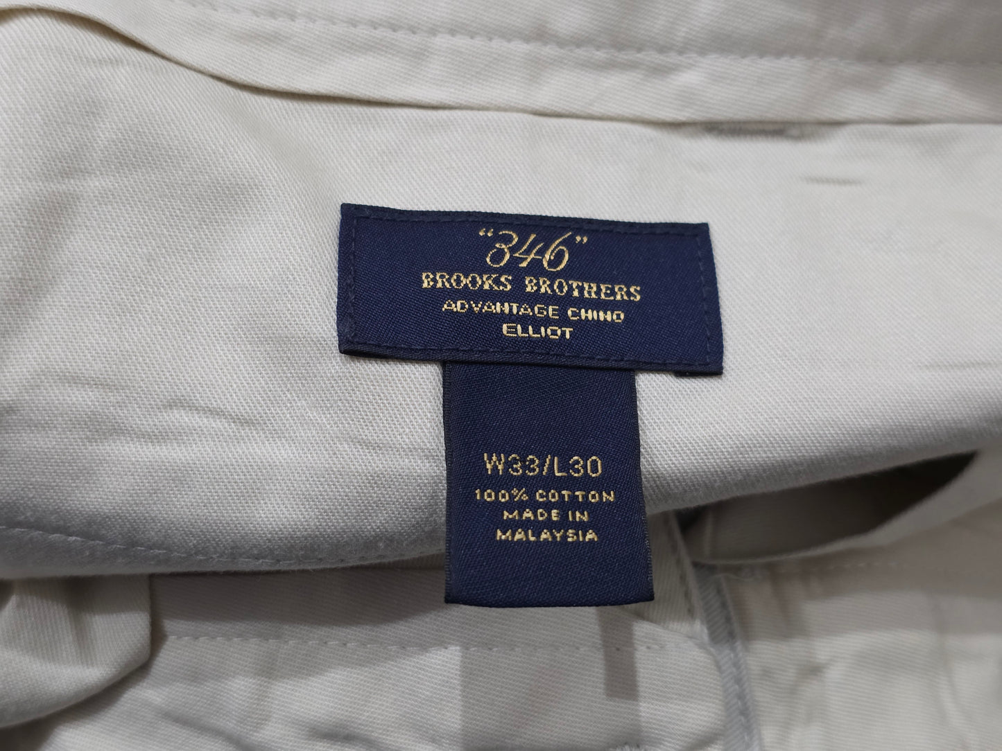 Pantalon Advantage Chino Elliot Brooks Brothers 33x30 Beige