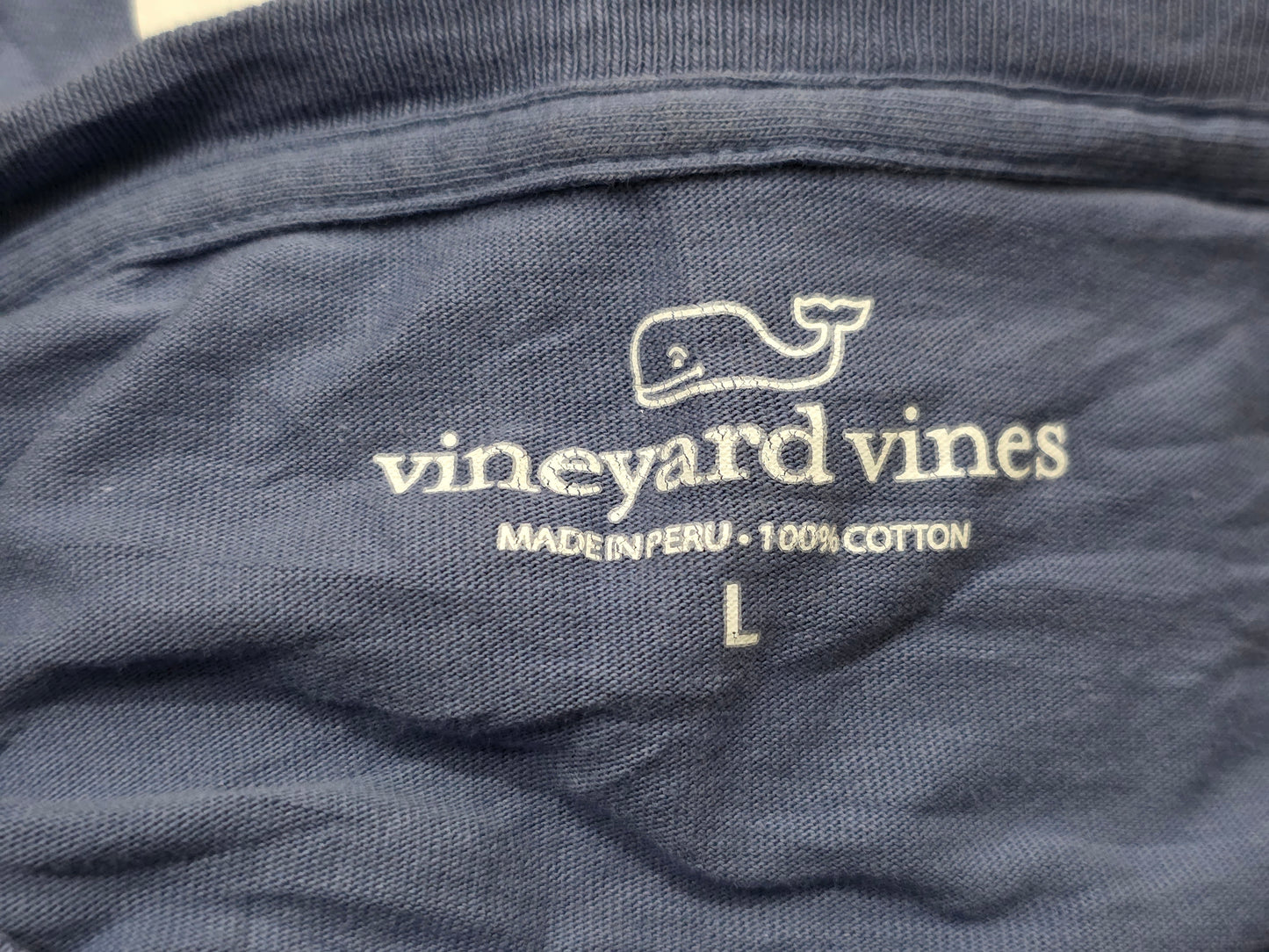 Playera Manga Larga Vineyard Vines Grande L Azul
