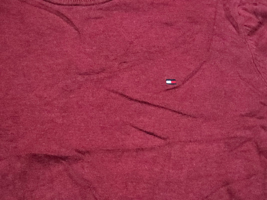 Sueter Tommy Hilfiger Xgrande Xl Vino Cuello V
