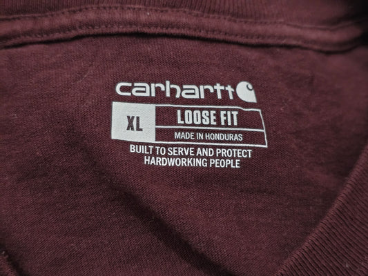 Playera Manga Larga Carhartt Xgrande Xl Vino
