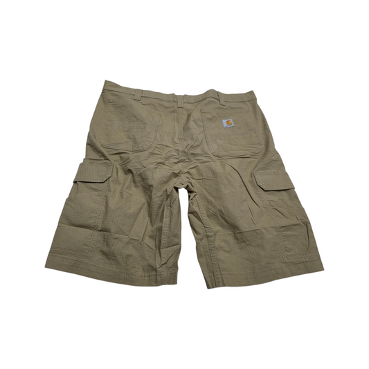 Bermuda Cargo Hombre Caqui Bolsas Laterales Casual talla 40