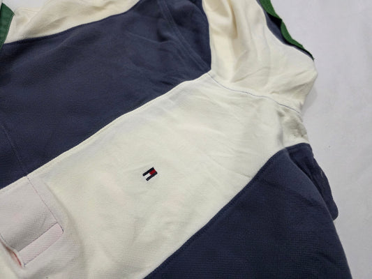 Playera Polo Tommy Hilfiger Xgrande Xl Azul Y Blanco