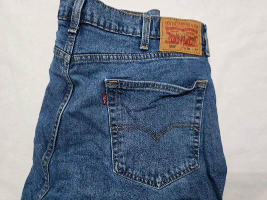 Pantalon Levis 505 38x34 Recto Azul