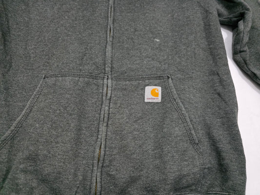 Sudadera Carhartt Mediana M Gris Loose Fit Cierre