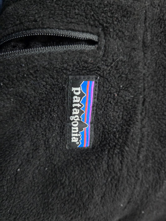 Sudadera Patagonia Grande L Synchilla Negro Polar