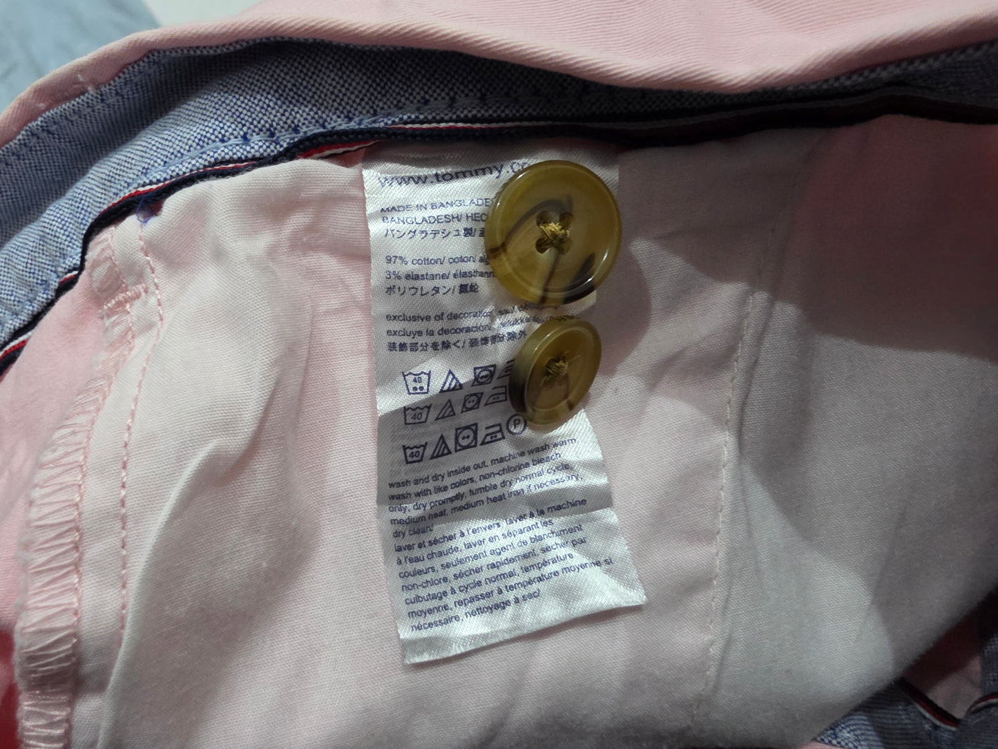 Bermuda Tommy Hilfiger Talla 38 Rosa