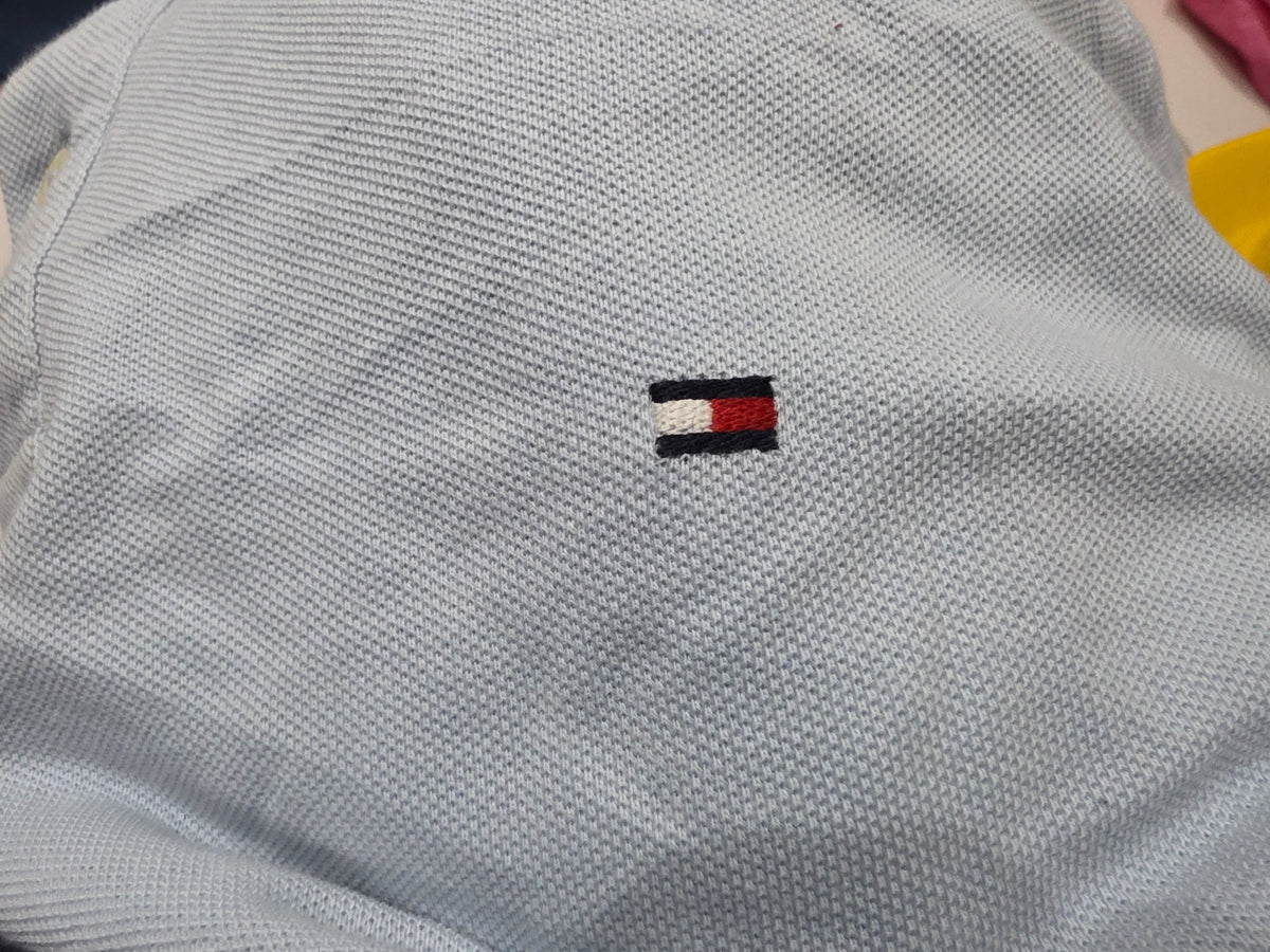 Playera Polo Tommy Hilfiger Xgrande Xl Azul Claro