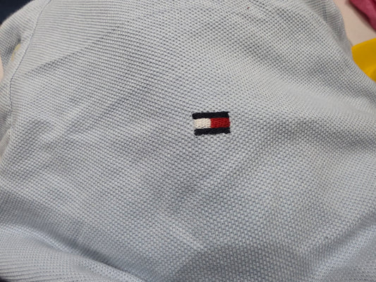 Playera Polo Tommy Hilfiger Xgrande Xl Azul Claro