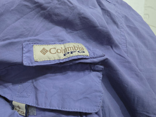 Camisa Manga Corta Columbia Pfg 2xl Morado
