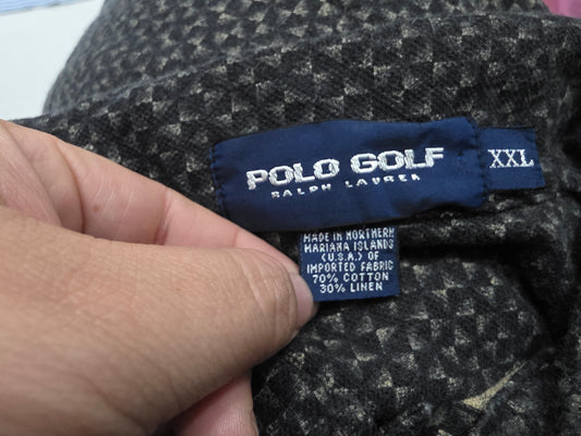 Playera Polo Golf Ralph Lauren 2xl Negro Figuras