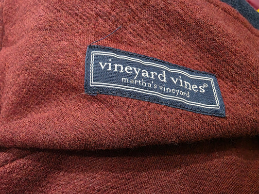Sudadera Vineyard Vines Mediana Vino Shep Short Cierre Corto