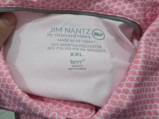 Playera Polo Vineyard Vines 2xl Rosa Jim Nantz