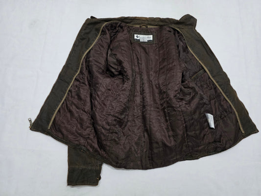 Chamarra Columbia Mediana M Cafe Deslavado