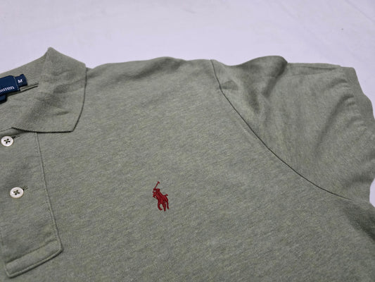 Playera Polo Ralph Lauren Mediana M Verde Pony Vino