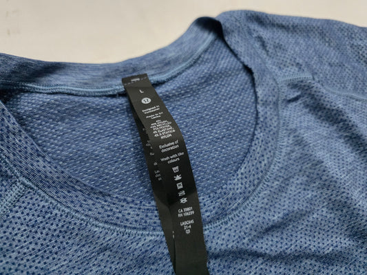 Playera Manga Larga Lululemon Grande L Azul
