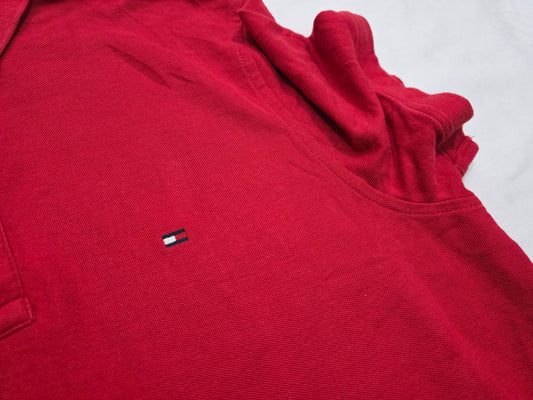 Playera Polo Tommy Hilfiger Grande L Rojo Custom Fi
