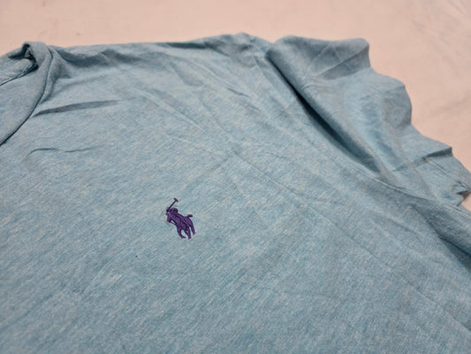 Playera Ralph Lauren Grande L Classic Fit Azul Claro