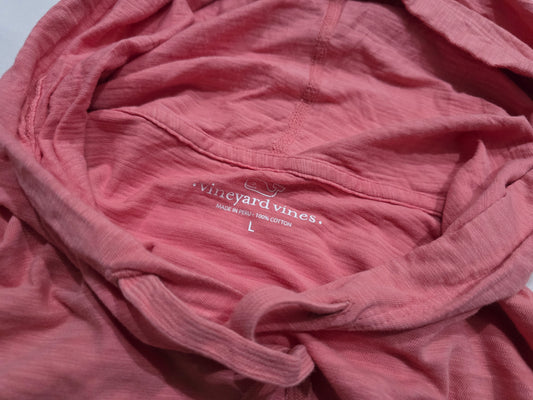 Playera Con Gorro Vineyard Vines Grande L Coral Claro