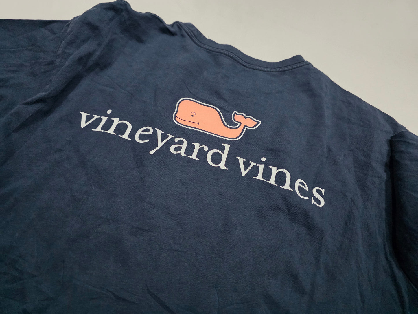 Playera Vineyard Vines Grande L Azul Deslavado