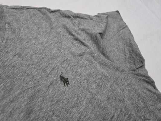 Playera Ralph Lauren Xgrande Xl Gris Pony Negro