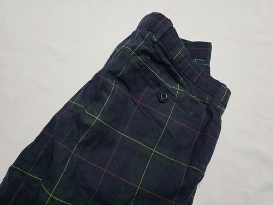 Bermuda Ralph Lauren Talla 36 Cuadro Azul Y Verde