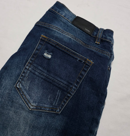 Pantalon Amiri 34x32 Skinny Azul Original