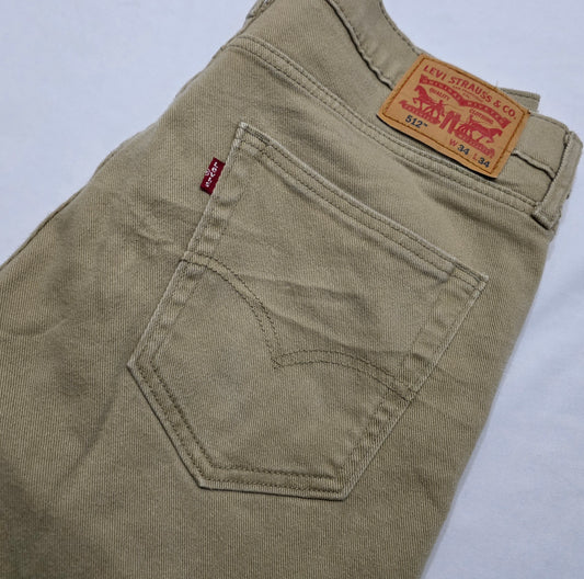 Pantalon Levis 512 34x34 Slimfit Cafe