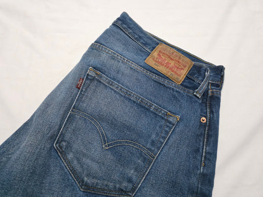 Pantalon Levis 501 36x32 Recto Azul