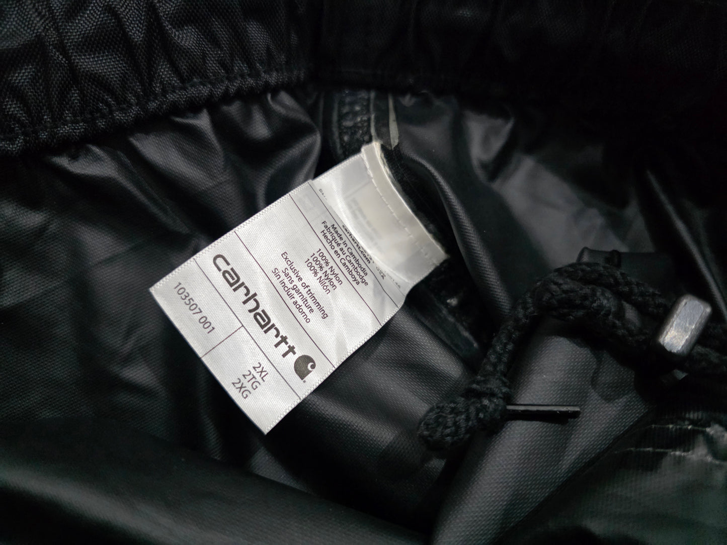 Pantalon Carhartt 2xl Storm Defender Repelente Agua Negro