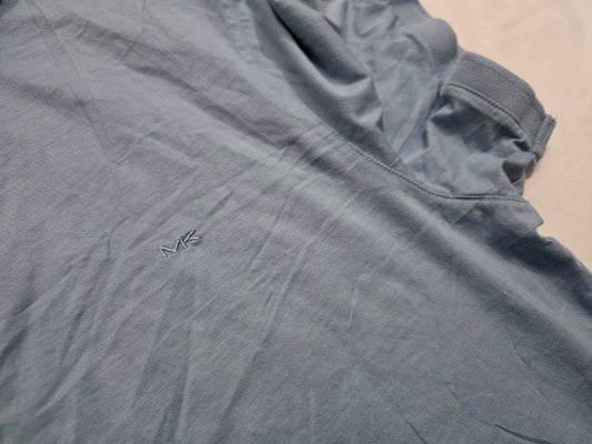Playera Polo Michael Kors Grande L Azul Metalico