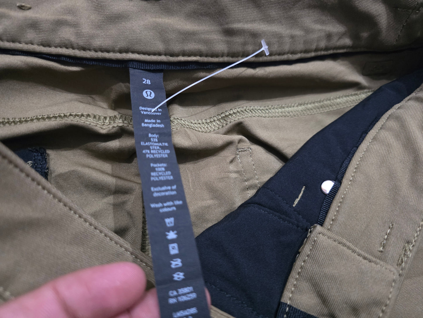 Pantalon Deportivo Lululemon 28 Slimfit Cafe