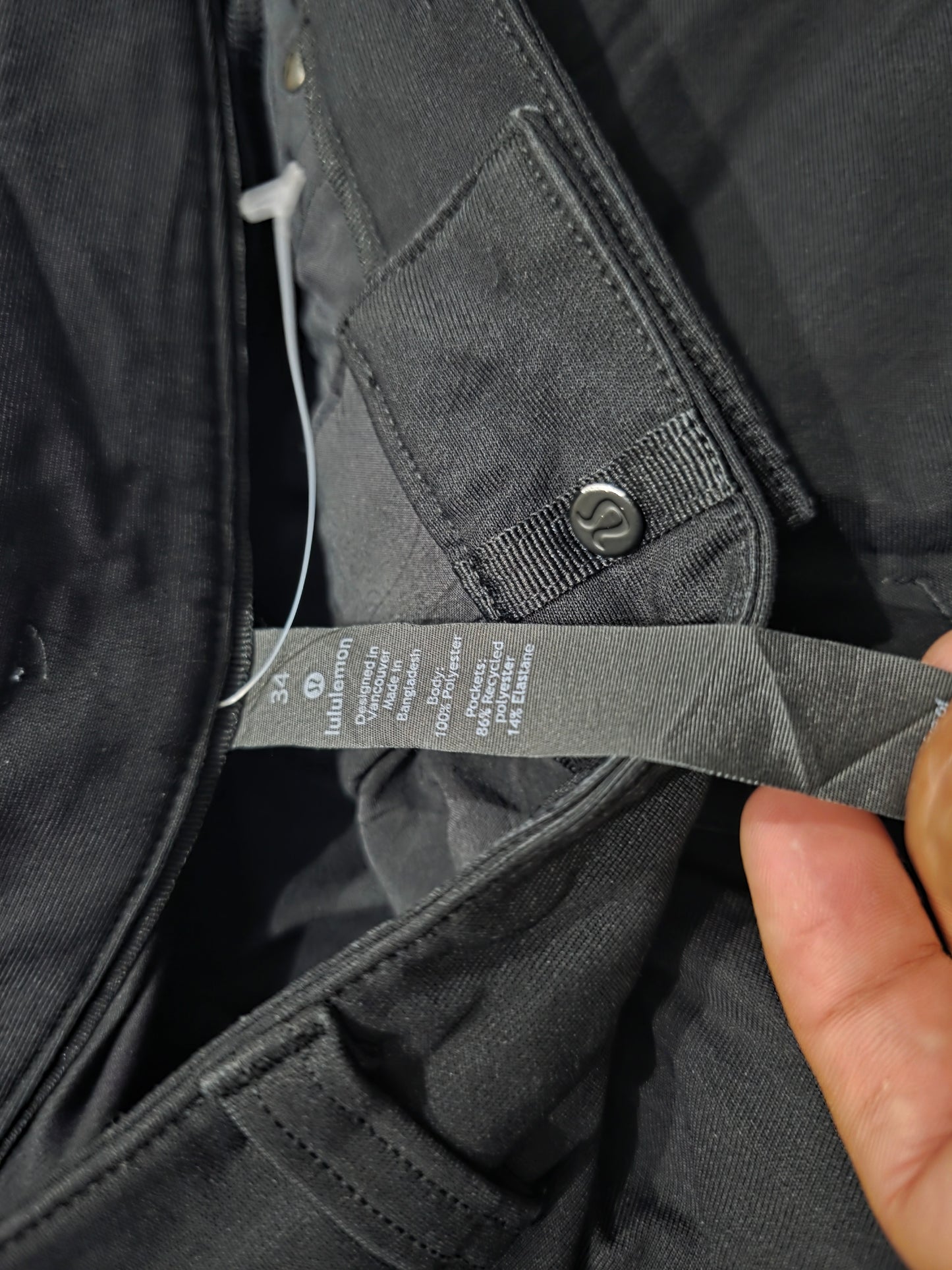 Pantalon Deportivo Lululemon 34 Slimfit Negro