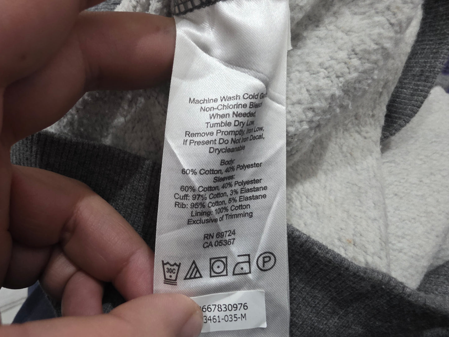 Sudadera Columbia Mediana M Gris Y Azul