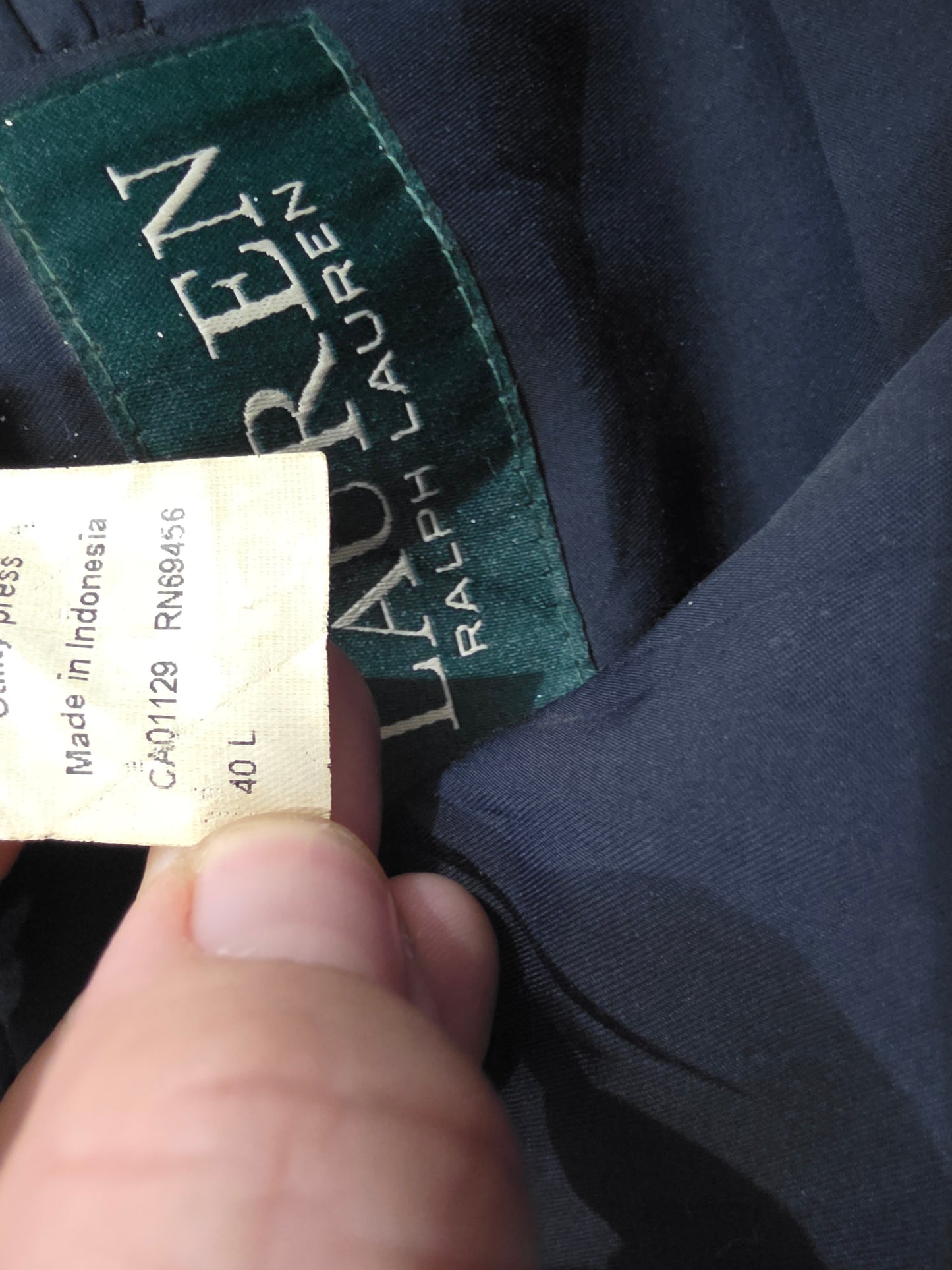 Saco Ralph Lauren 40l Azul Azul Lisa 40l